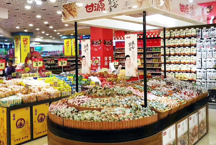 甘源食品展柜案例